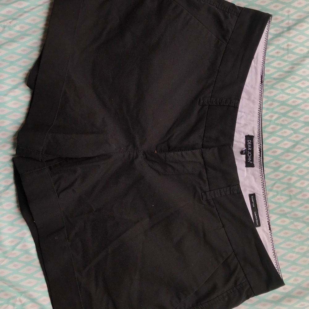 Dear John Black Dress Shorts